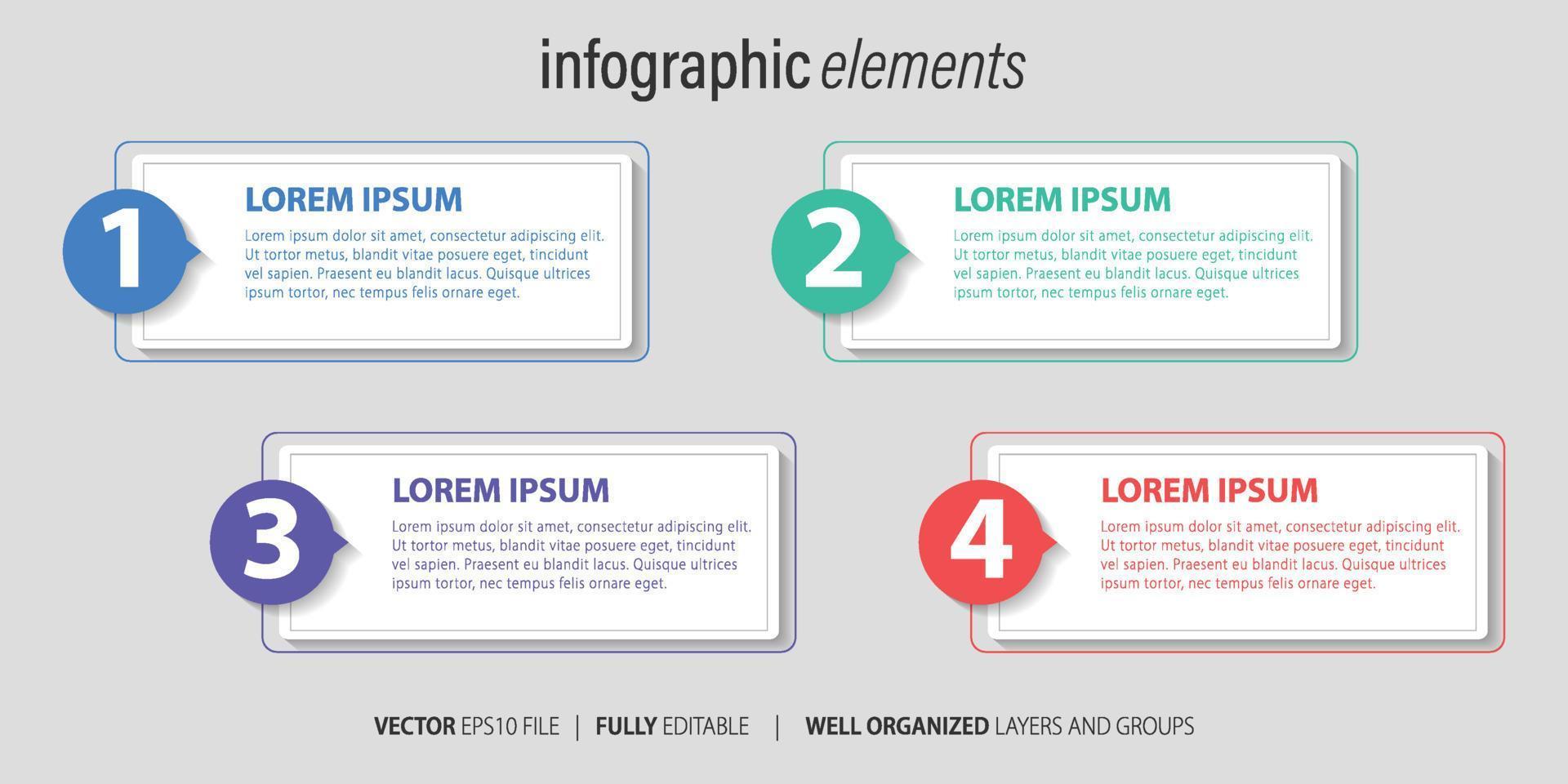 Business Infographic with modern design vector. vector