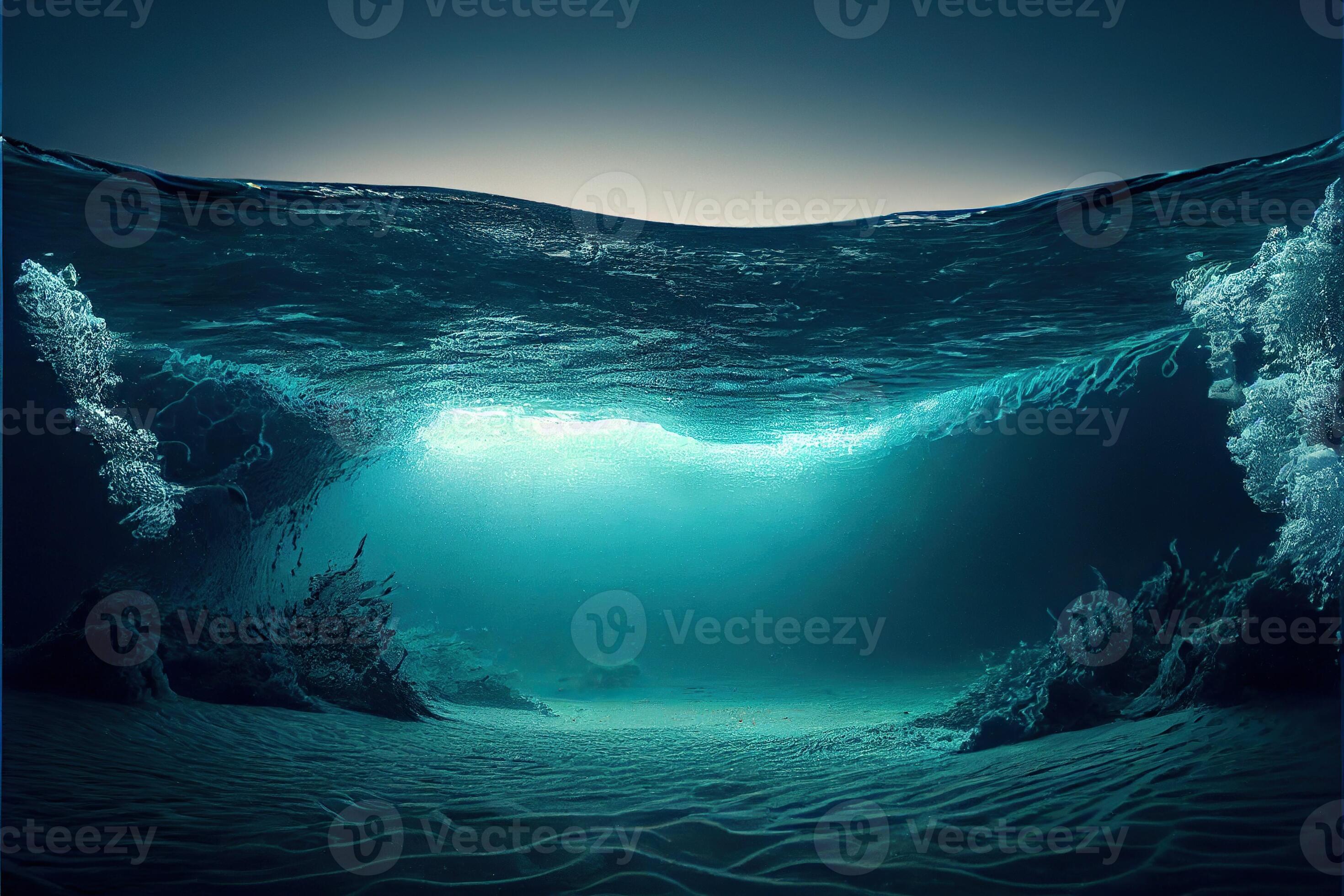 illustration of Ocean depth Underwater empty landscape ocean bottom illustration of Ocean depth Underwater empty landscape ocean bottom