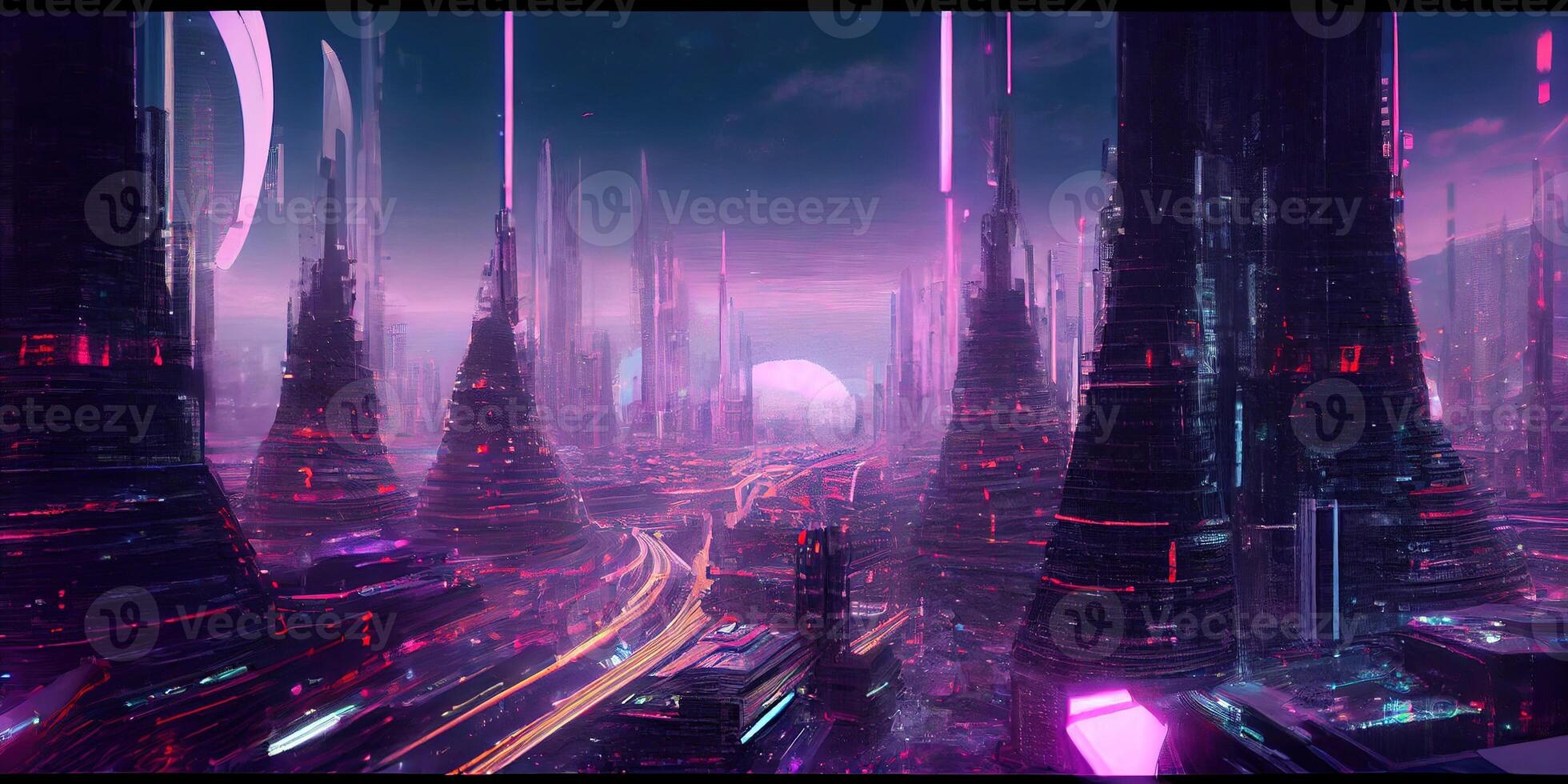 4K, cyberpunk, cyber city, futuristic city, artwork, futuristic, skyscraper