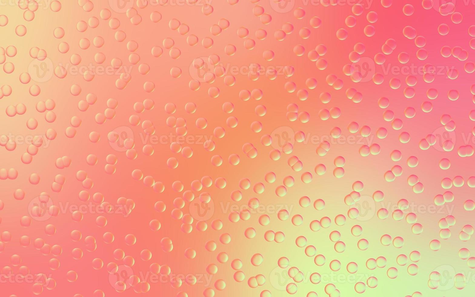 Smooth water bubble background. Transparent bubble drops on pastel gradient background. Pastel water bubbles. Suitable for poster, cover, backdrop, presentation, etc. photo