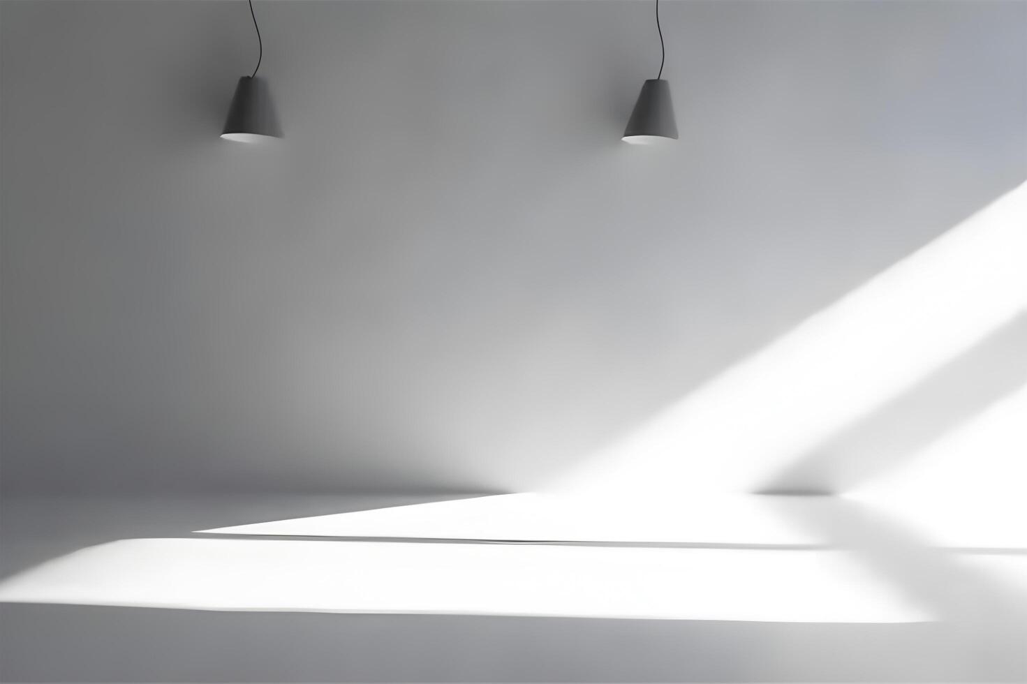 Empty gray studio table room and light background. product display with copy space for display of content design.Banner for advertise product on website. photo