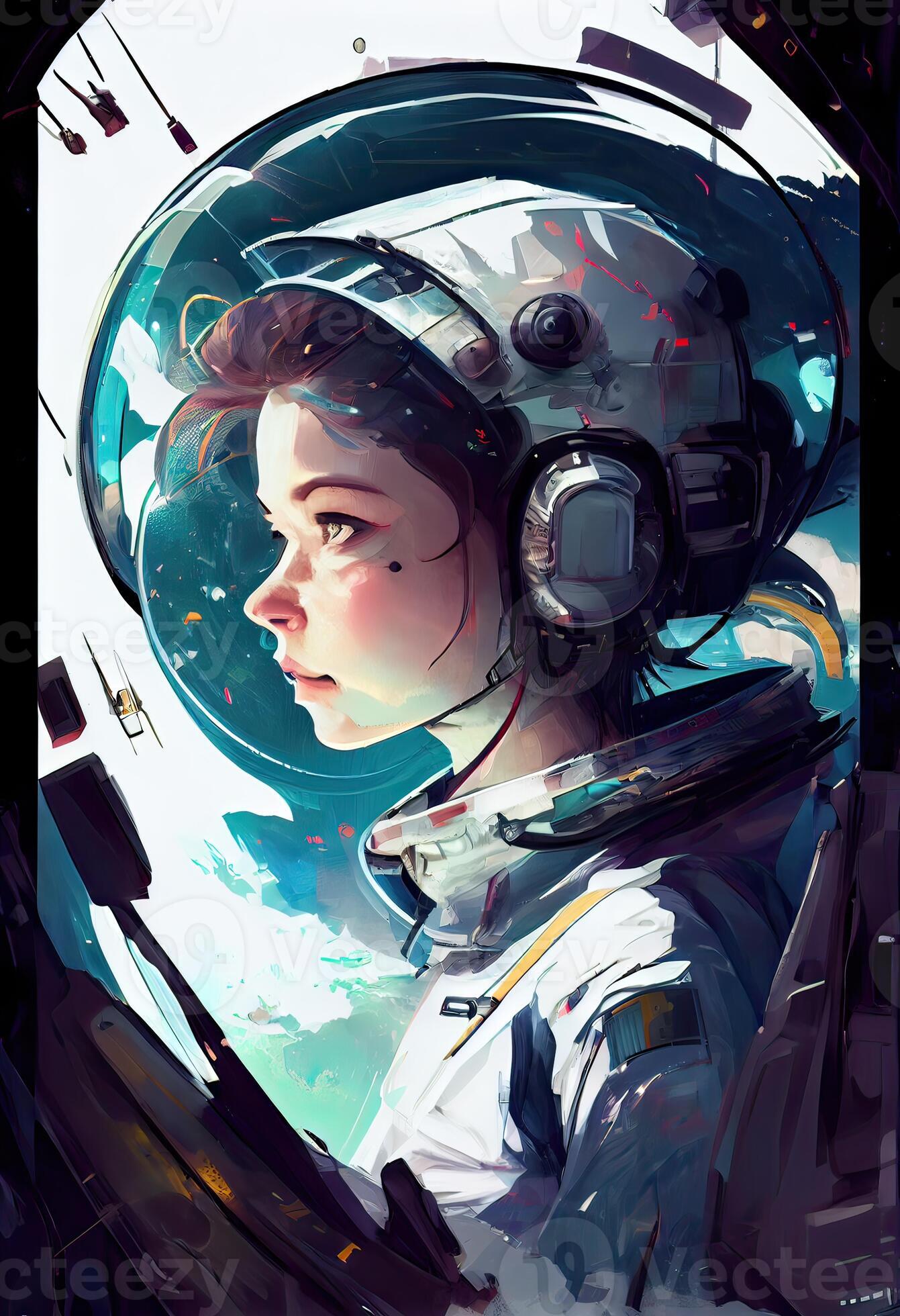 SPACE GIRL GOGO — FP Illustration