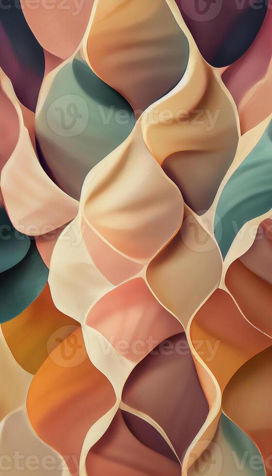 illustration of Creamy colors, seamless textile full-drop repeated surface pattern, repeat patterns, geometric. Abstract background in creamy pastel colors, alcohol ink art photo
