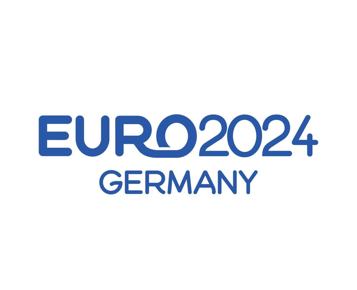 Euro 2024 Germany official logo Name Symbol European Football final Design illustration Vector