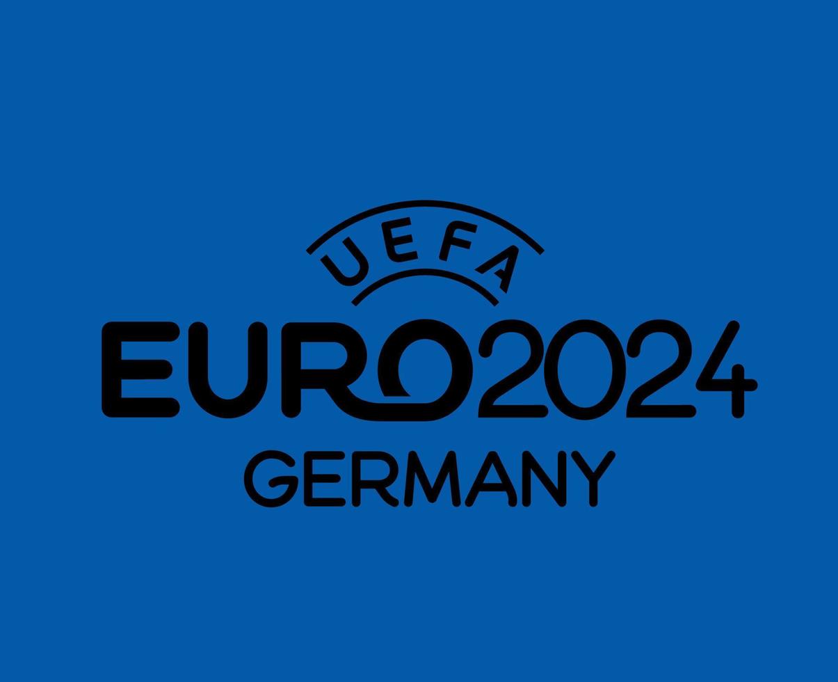 Euro 2024 Germany logo official Symbol Name Black European Football