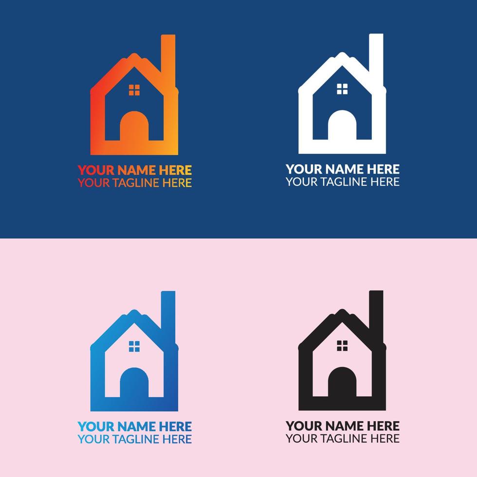 House logo and company logo design. vector