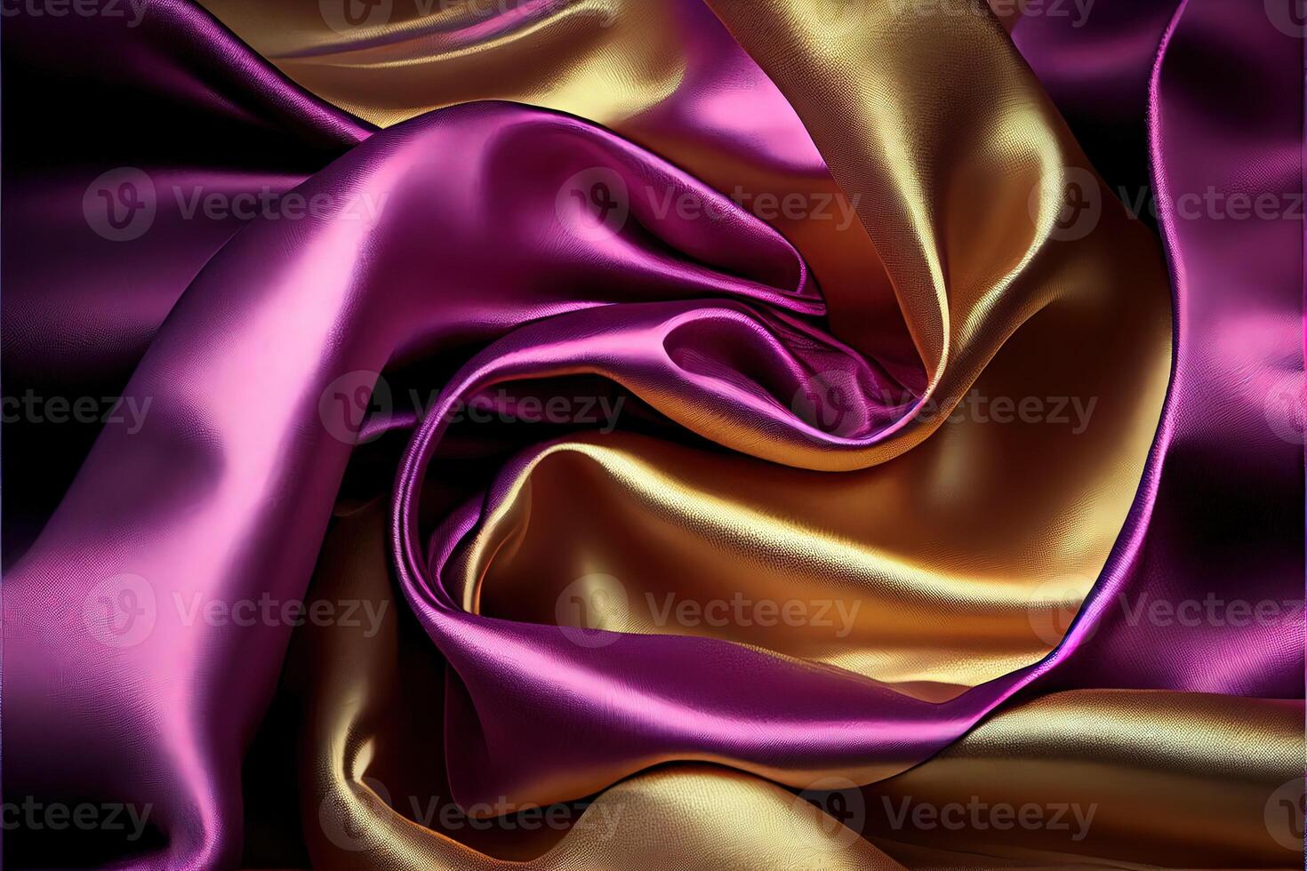 illustration of soft silk colorful fabric, texture and background photo