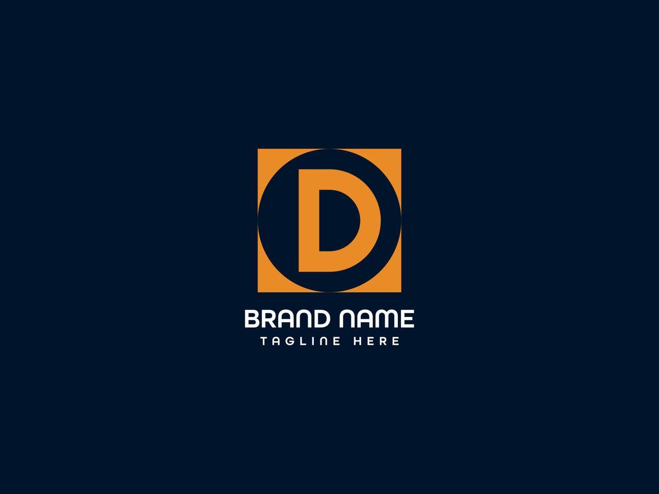 d letter logo vector