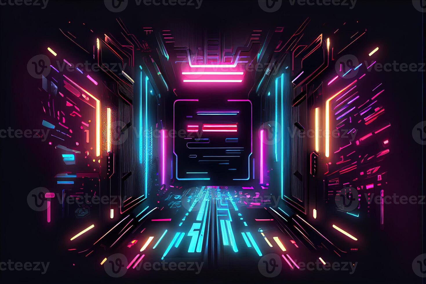 Generative AI illustration of gaming background, abstract