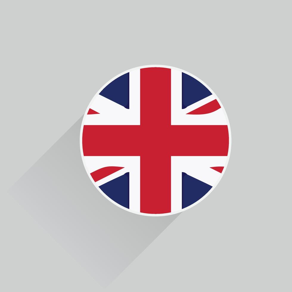 united kingdom flag icon, uk flag button, united kingdom flag vector design