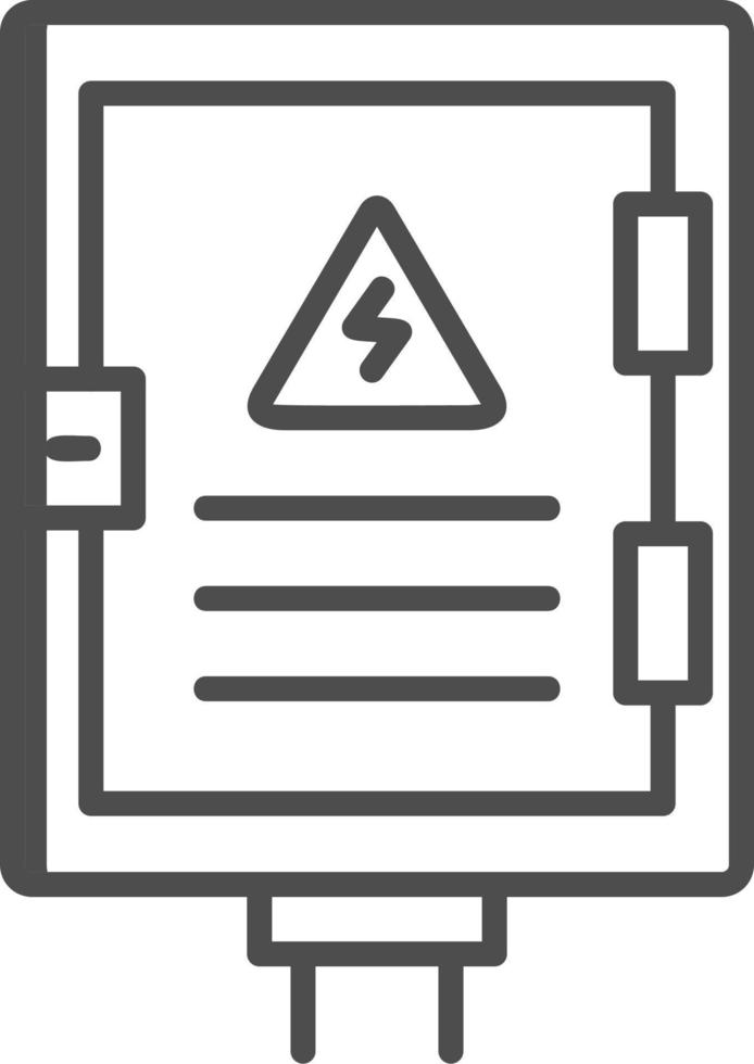 icono de vector de panel eléctrico