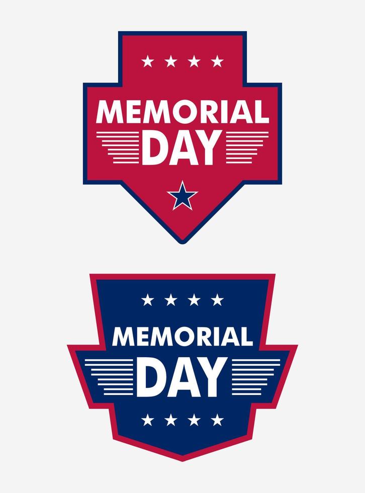 US memorial day Patriot proud label American flag and symbols National independence day 4th July vector