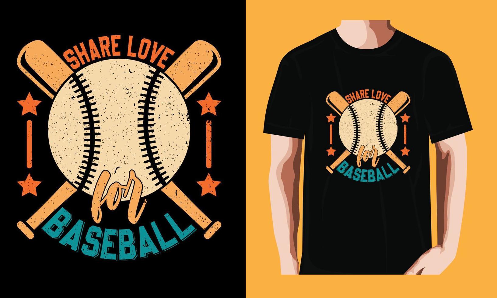 compartir amor para béisbol vector