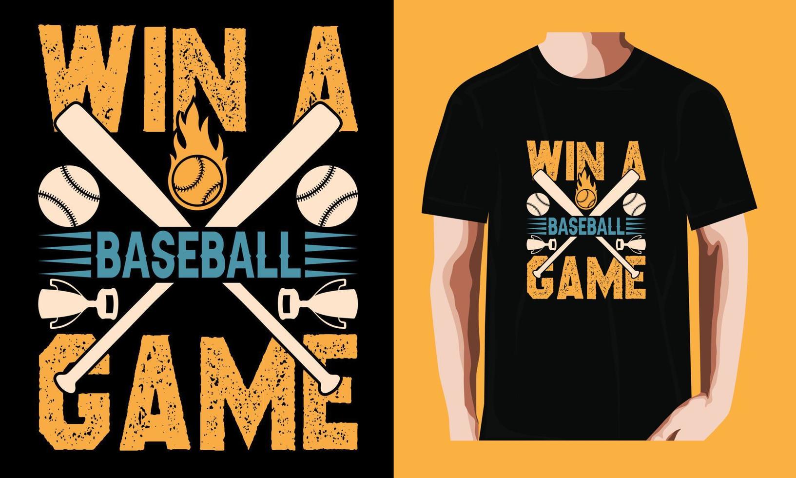 Win a baseball game. vector