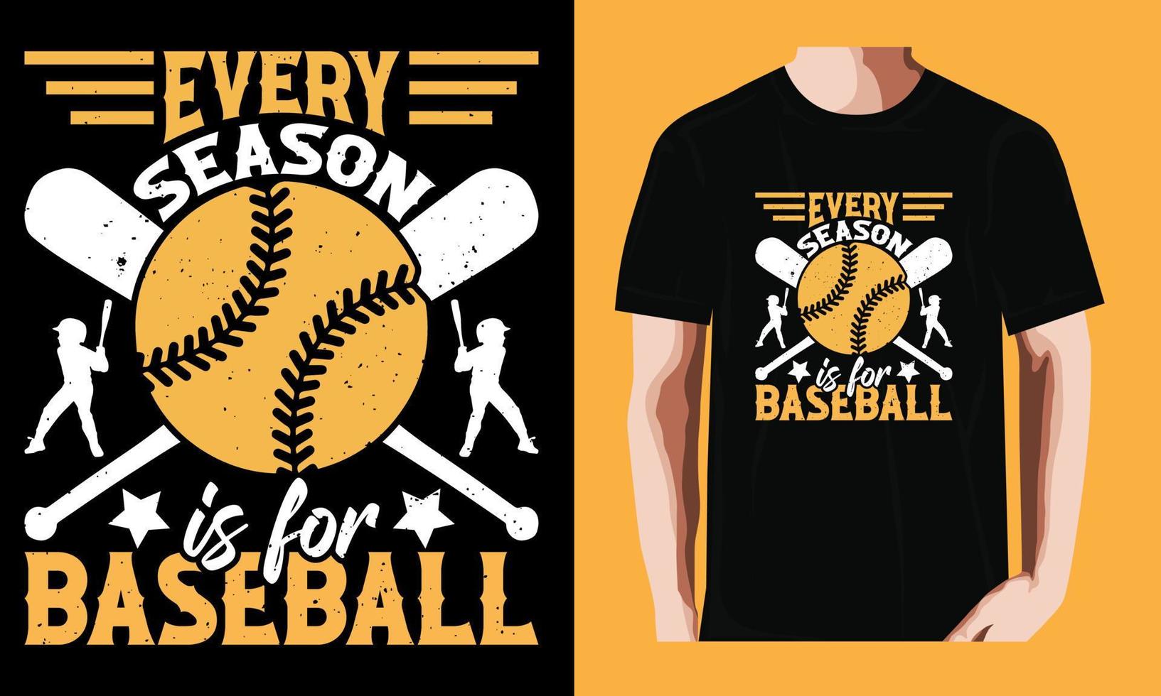 every season is for baseball vector