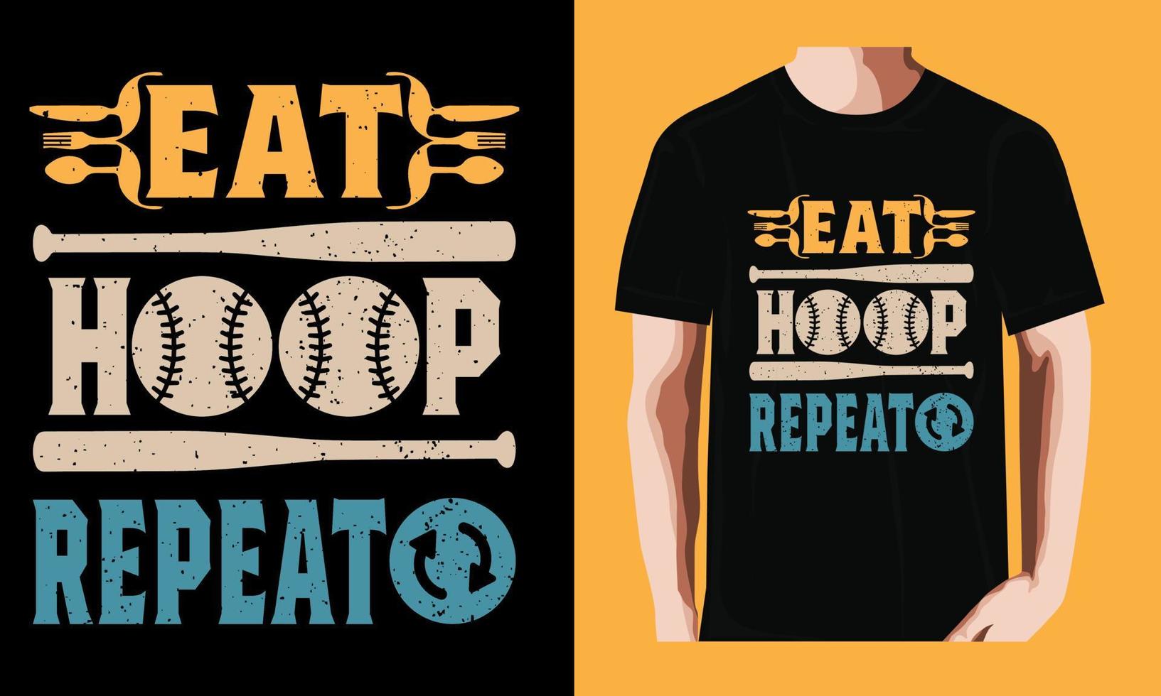 Eat hoop repeat vector