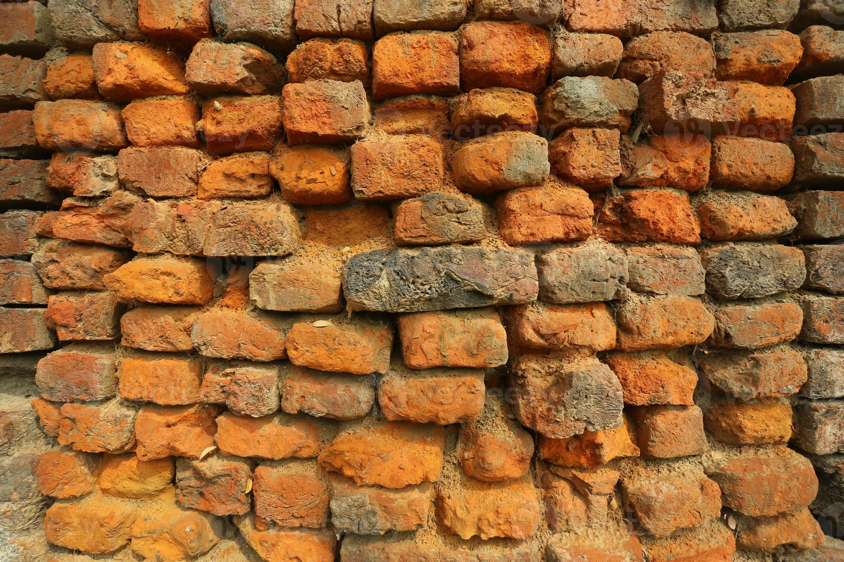 Old orange and red breakable brick arch wall with pattern. 22702737 Stock Photo at Vecteezy