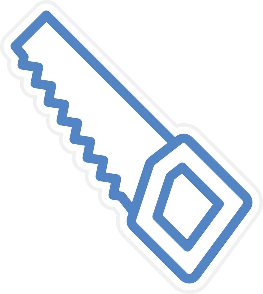 Hand Saw Vector Icon Style