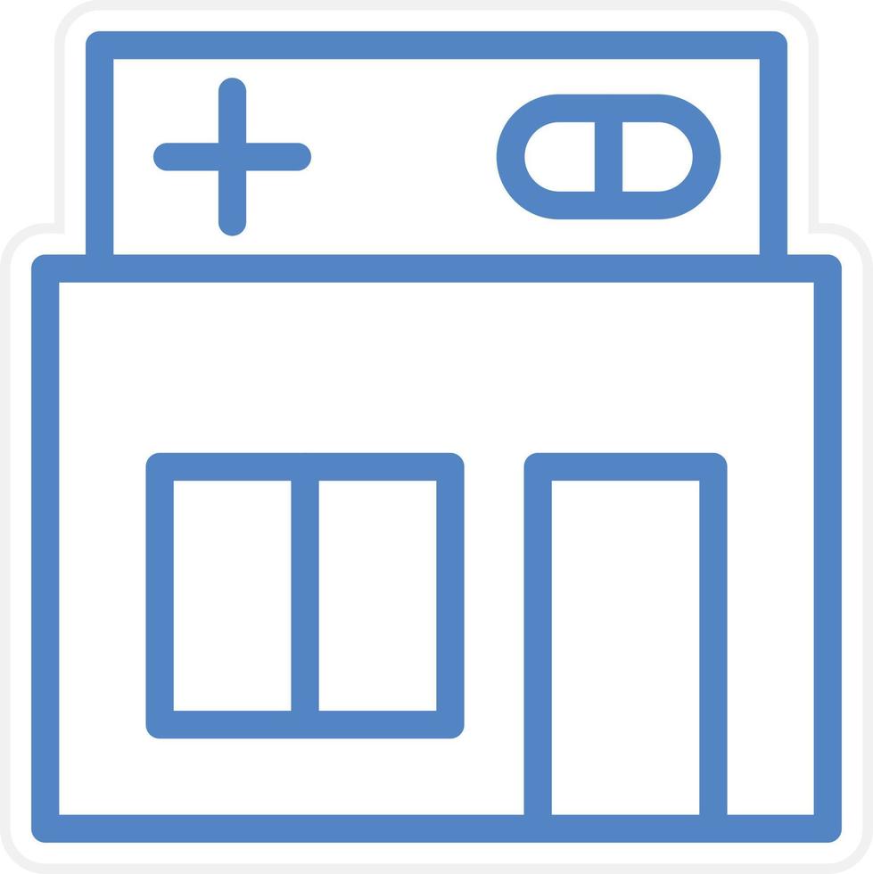 Medical Shop Vector Icon Style