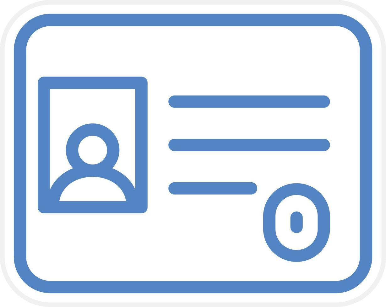 Identification Card Vector Icon Style
