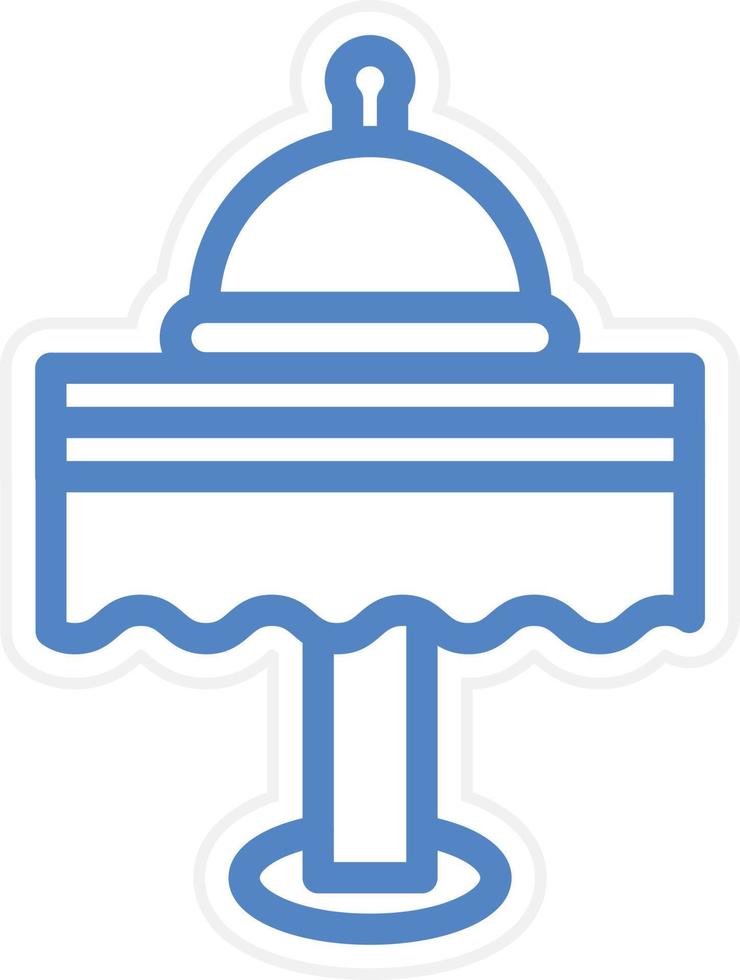 Dinner Table Vector Icon Style