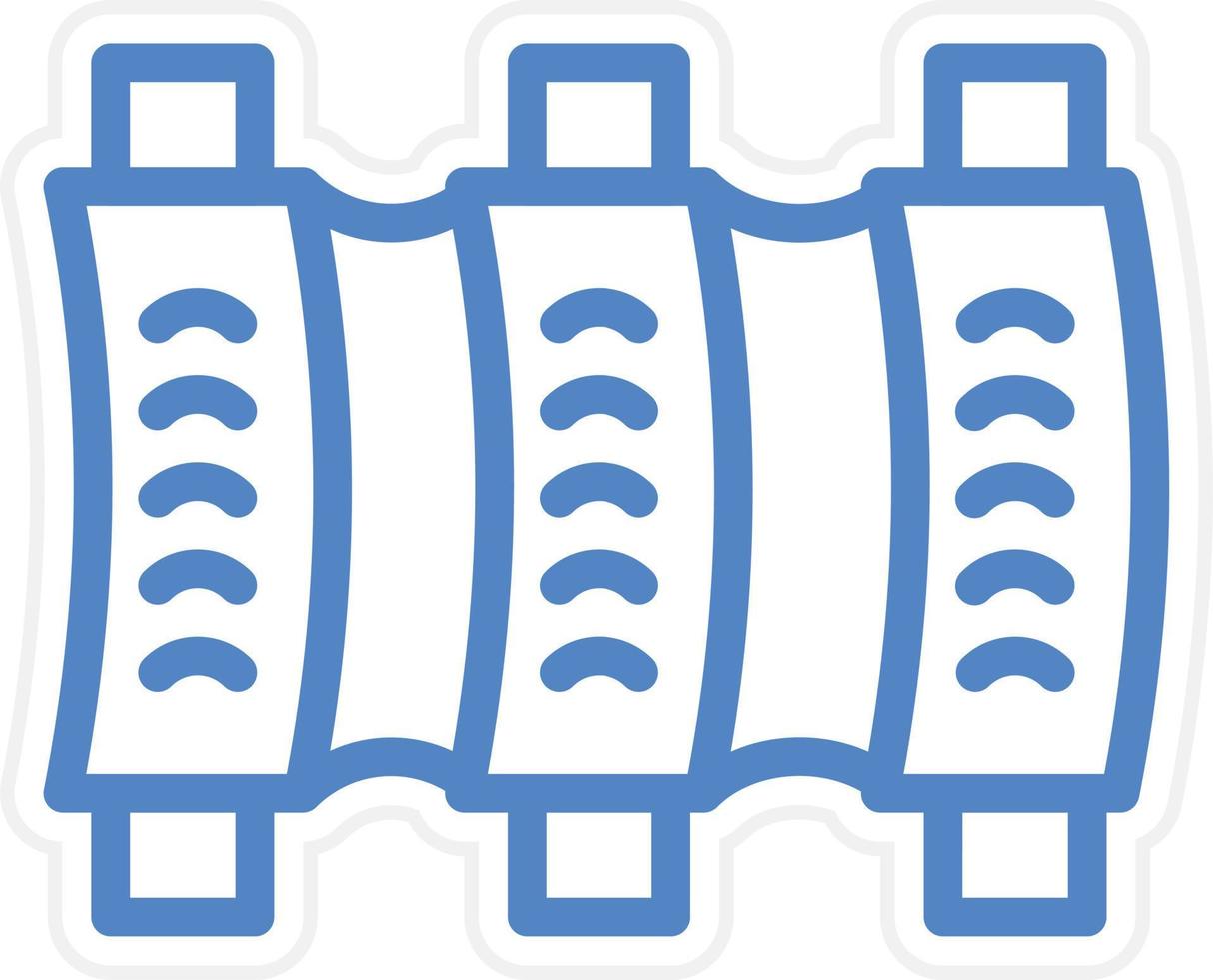 Ribs Vector Icon Style