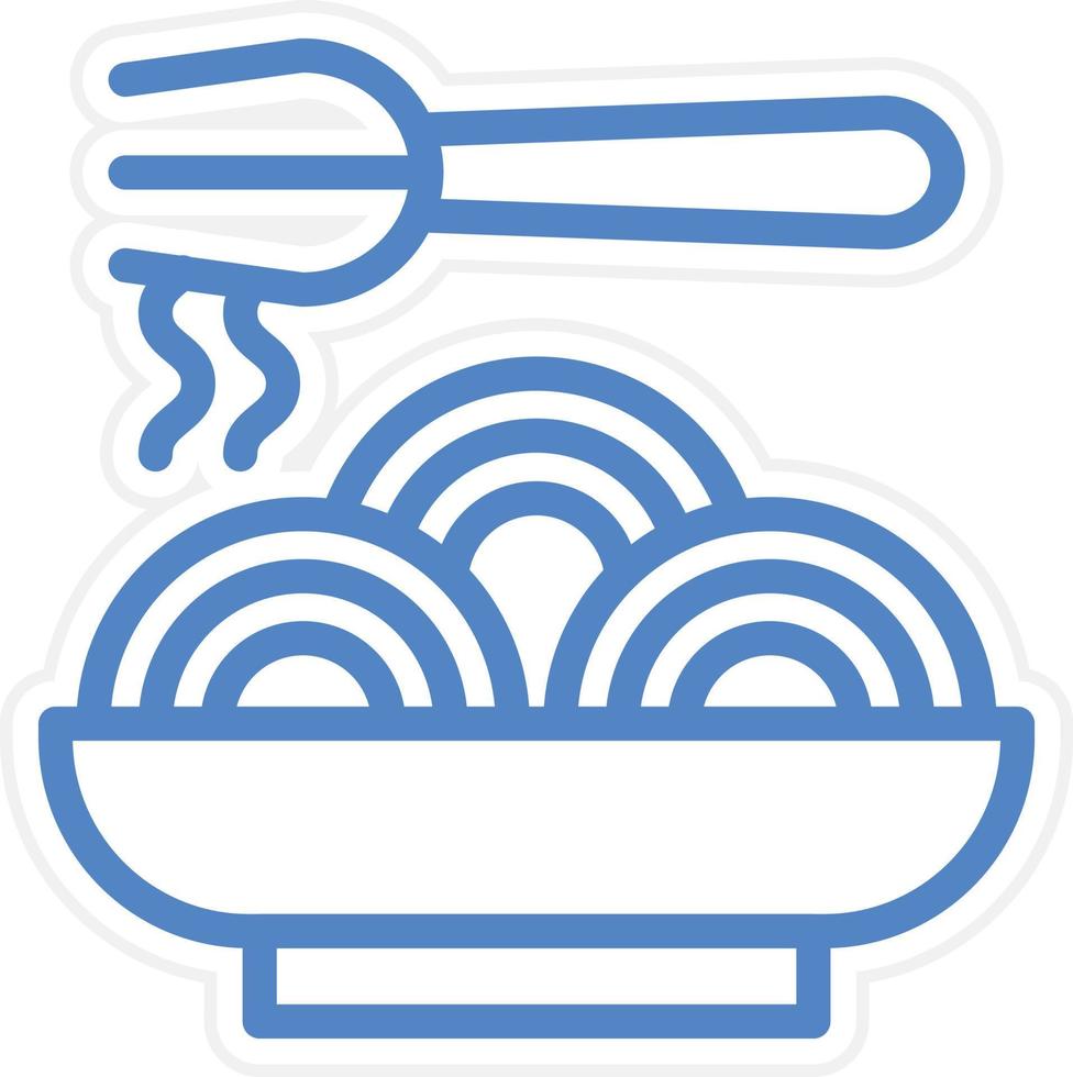 spaguetti vector icono estilo