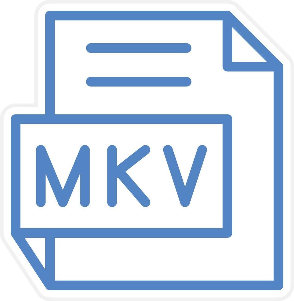 MKV Vector Icon Style
