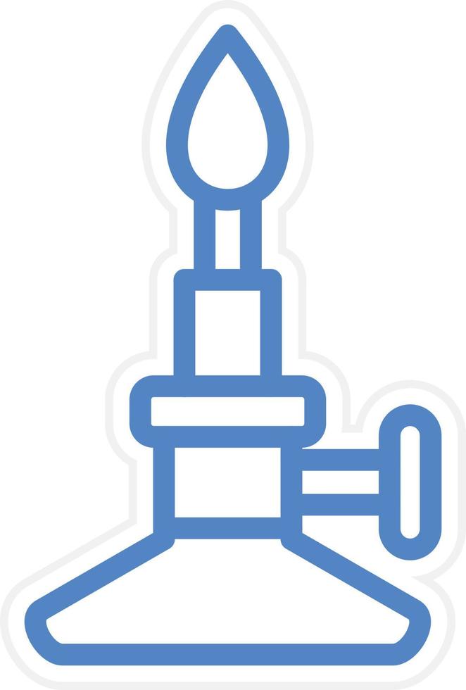 Bunsen Burner Vector Icon Style