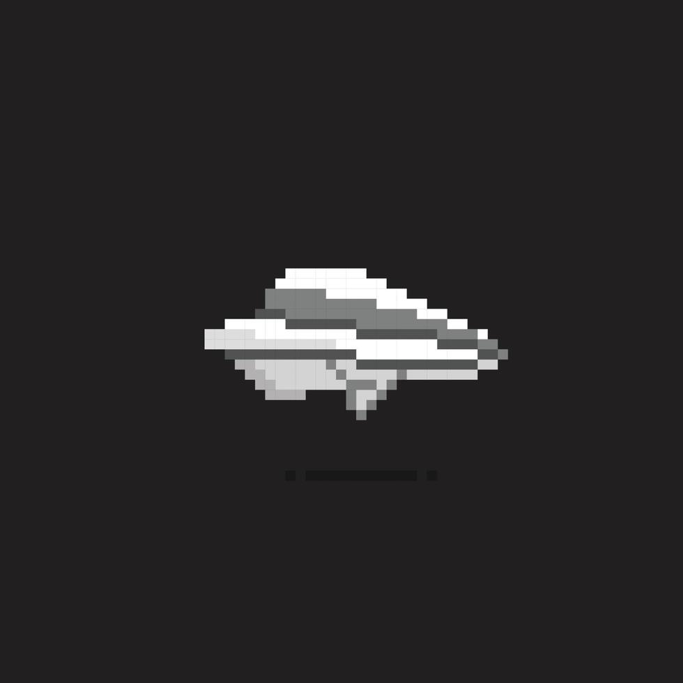 paperplane in pixel art style vector