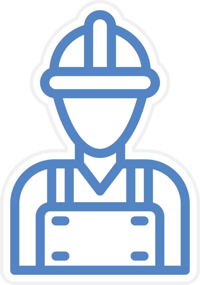 Worker Vector Icon Style