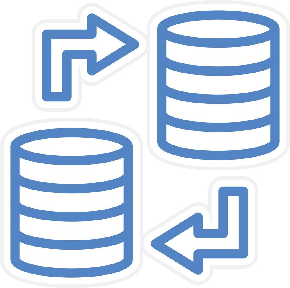 Data Transfer Vector Icon Style
