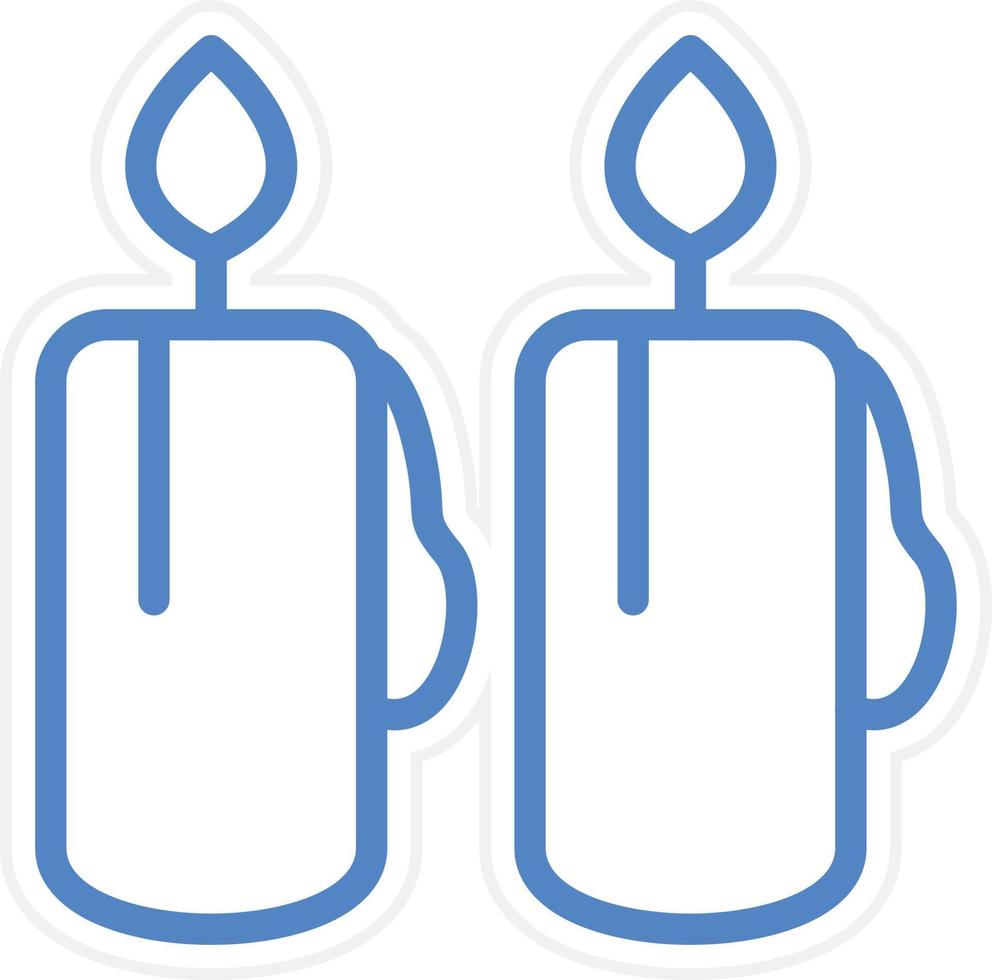 Candles Vector Icon Style