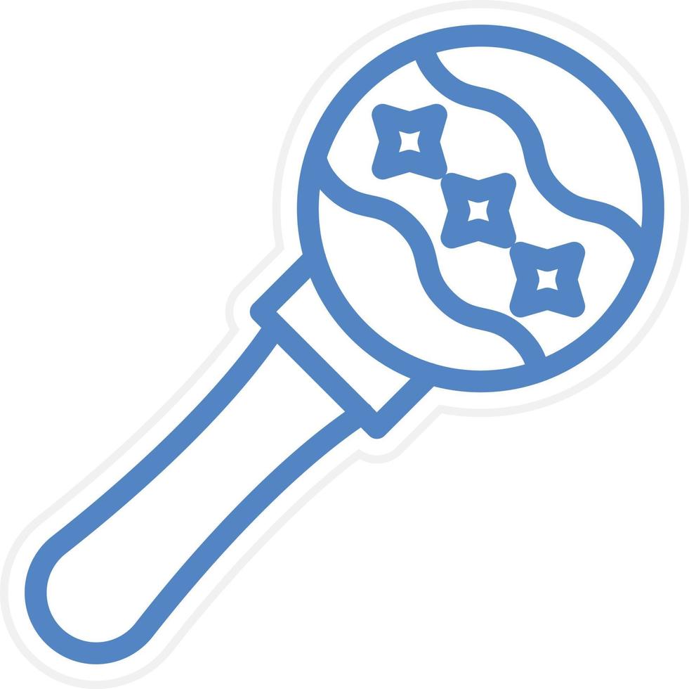 Rattle Vector Icon Style
