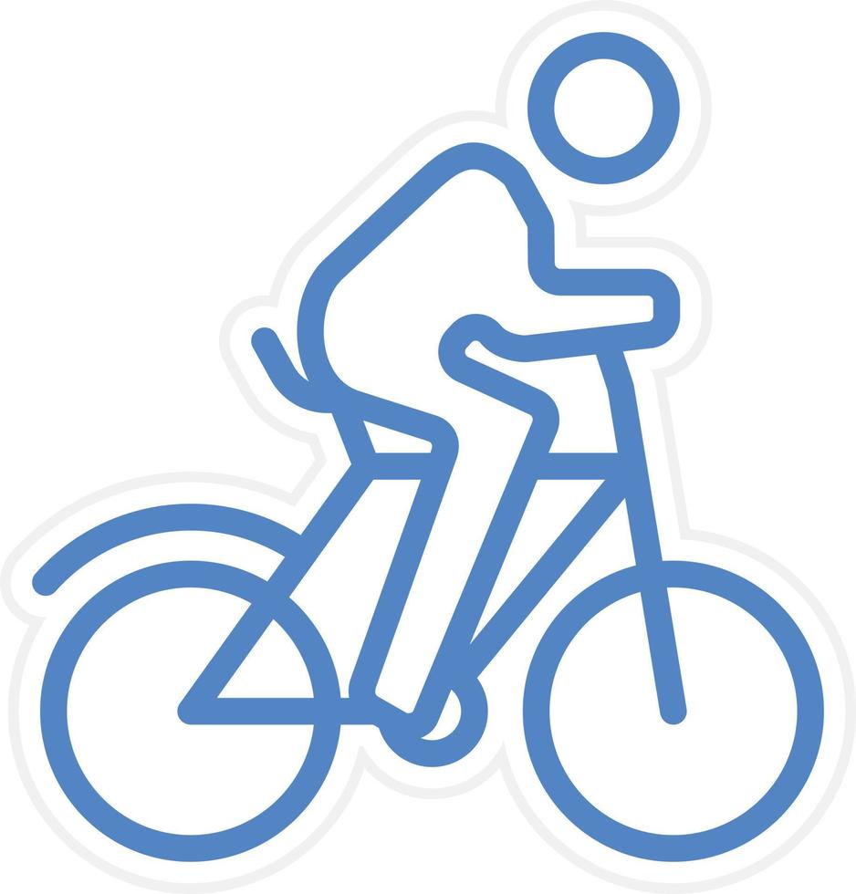 Cycling Vector Icon Style