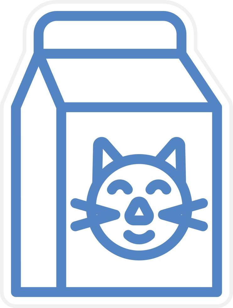 gato comida vector icono estilo