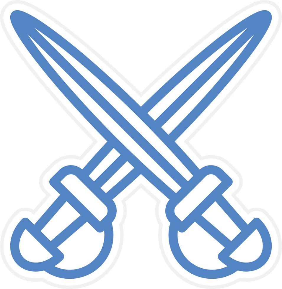 espadas vector icono estilo