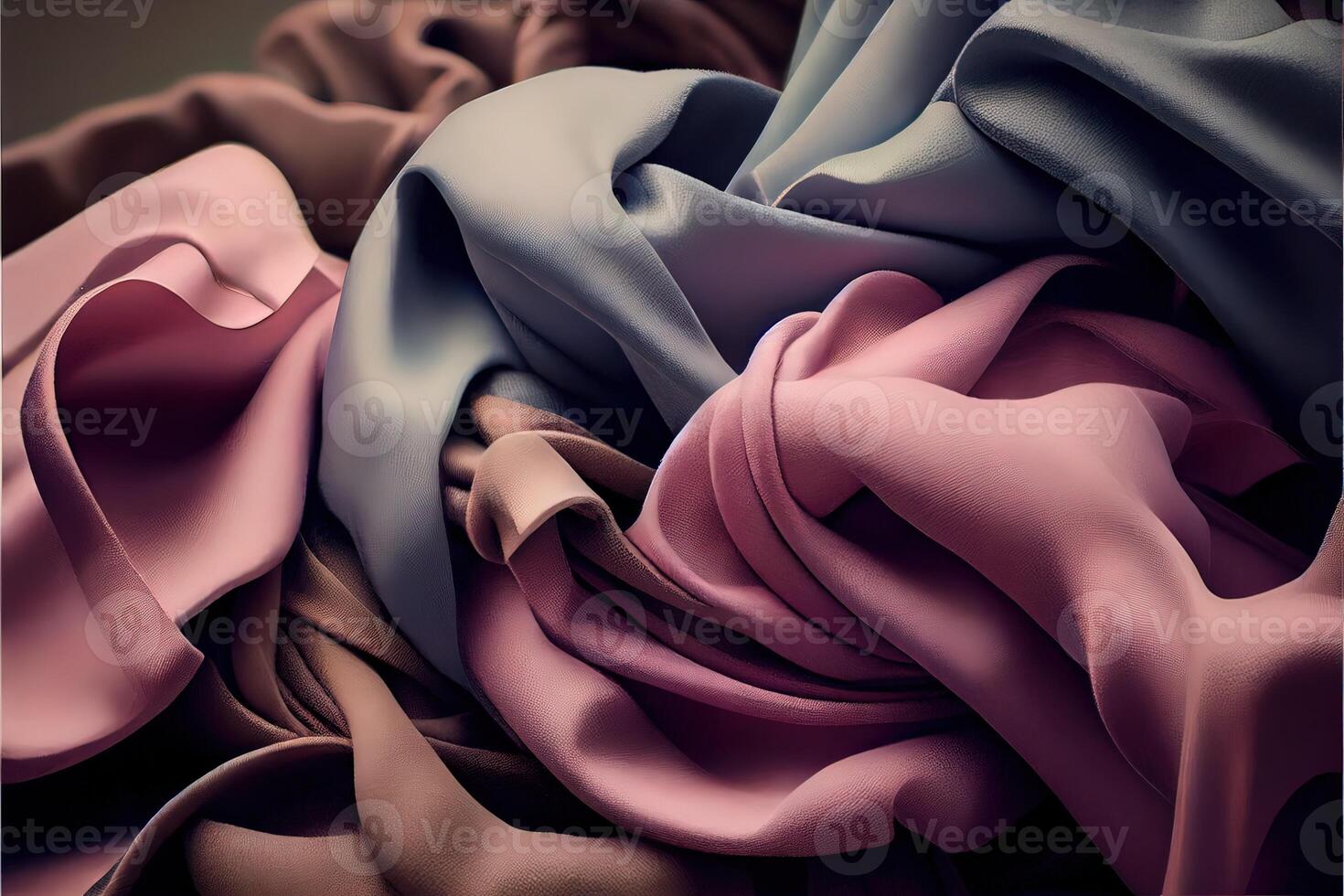 illustration of soft colorful fabric texture and background photo