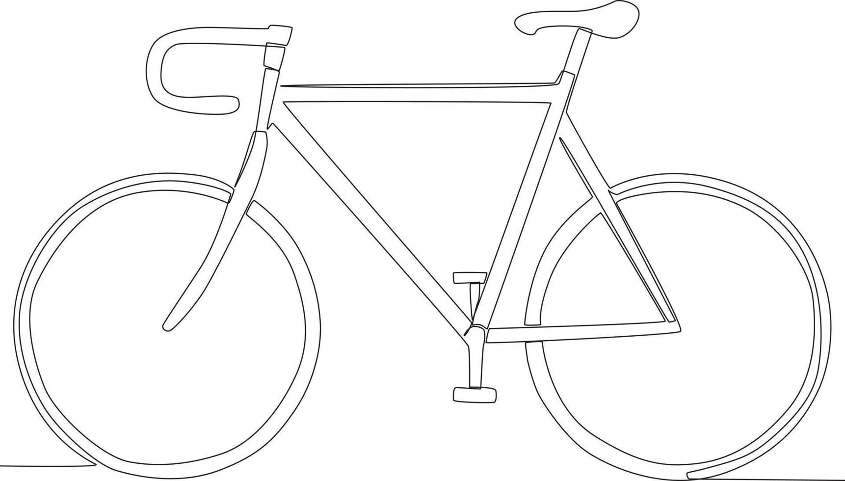 A modern bicycle for sports vector