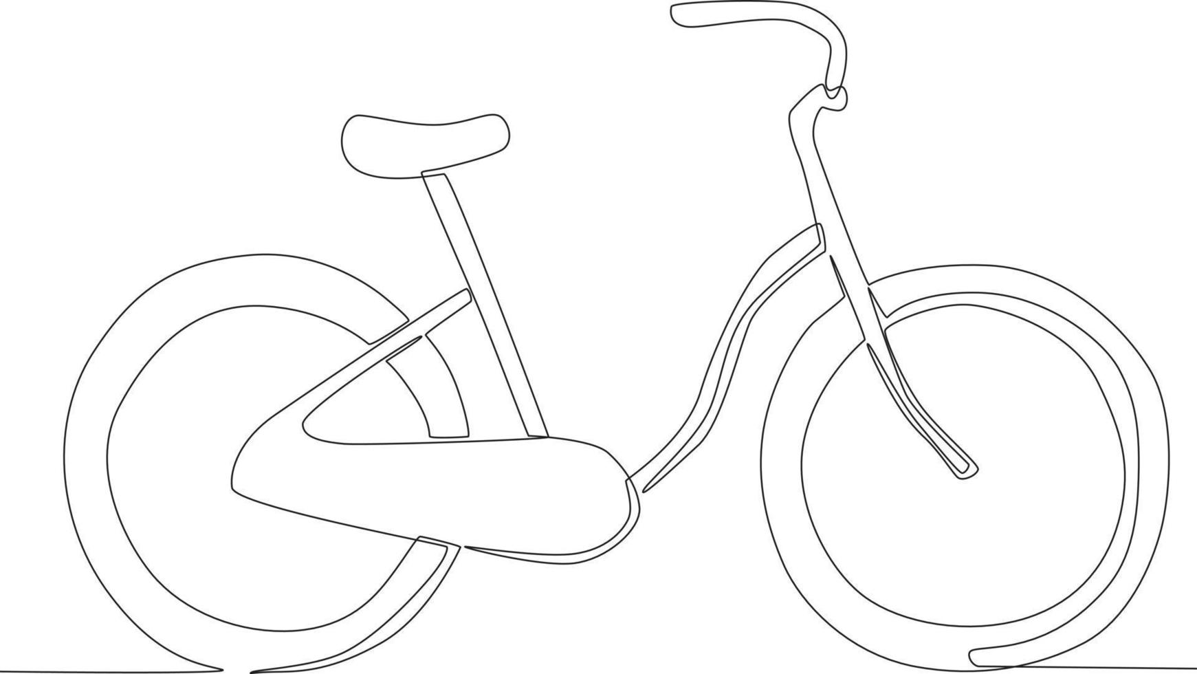 A bicycle with an old design vector