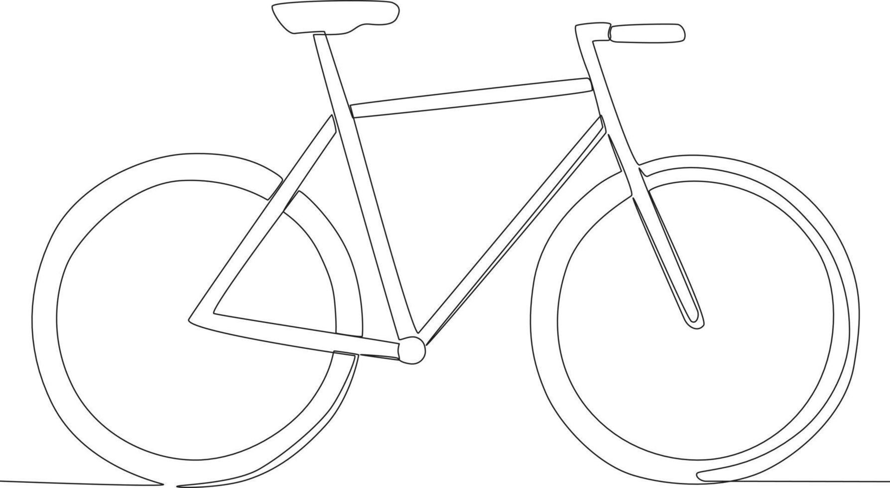 A bicycle with a higher seat vector