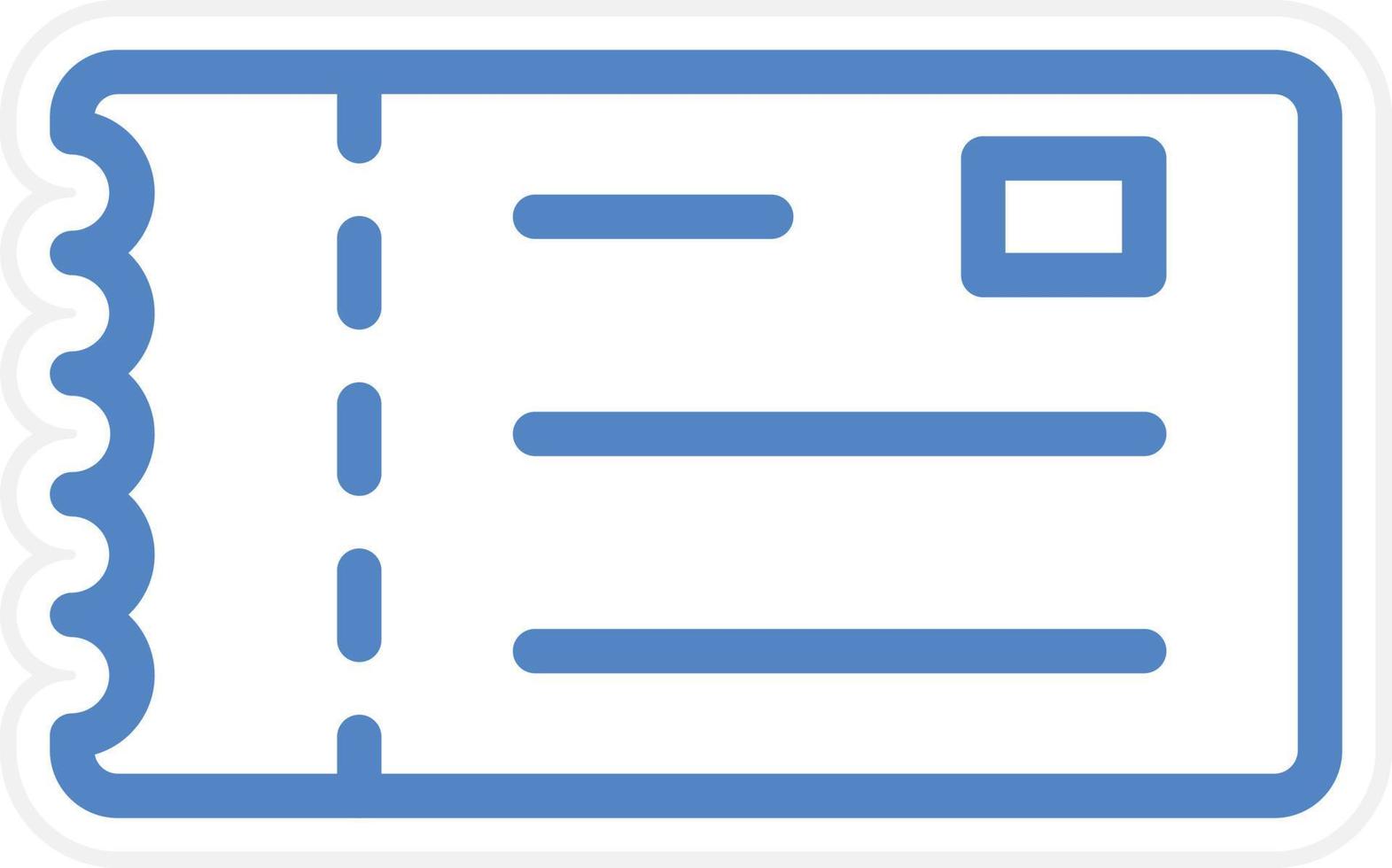 Ticket Vector Icon Style