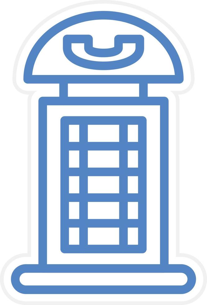 Phone Booth Vector Icon Style
