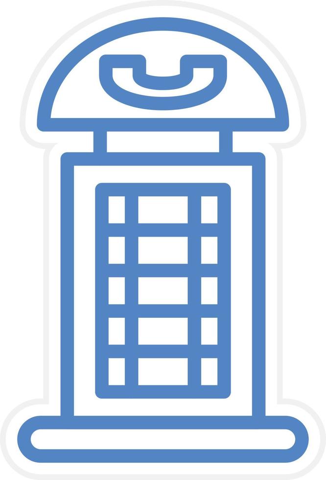 Phone Booth Vector Icon Style