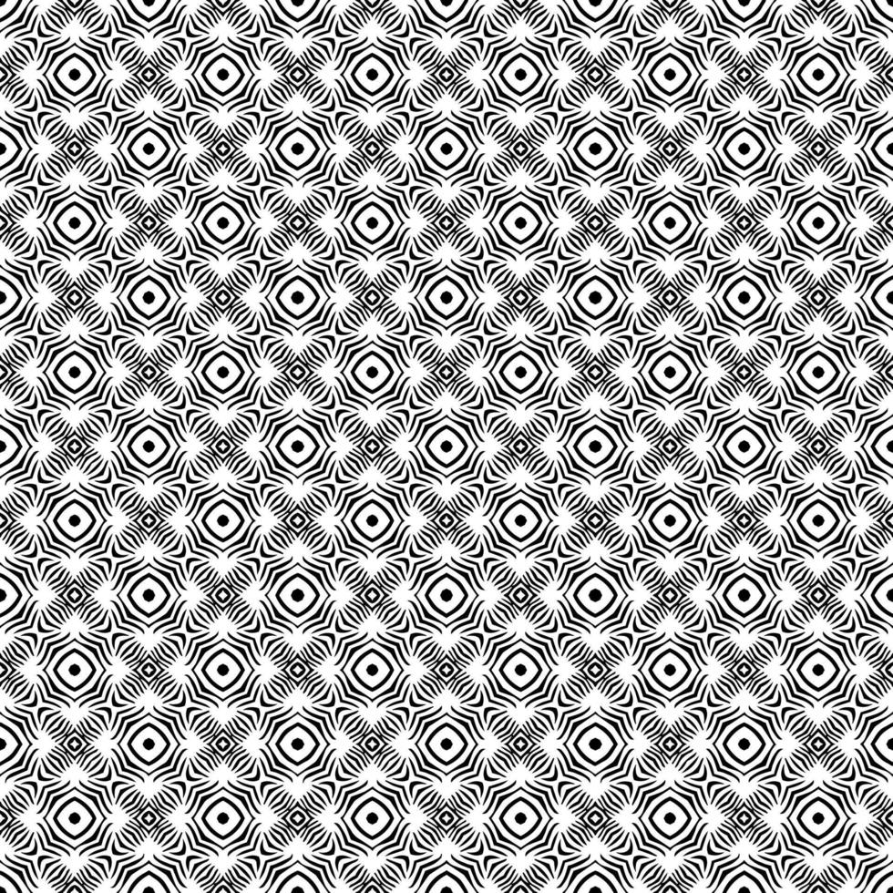 Black and white seamless pattern texture. Greyscale ornamental graphic design. vector