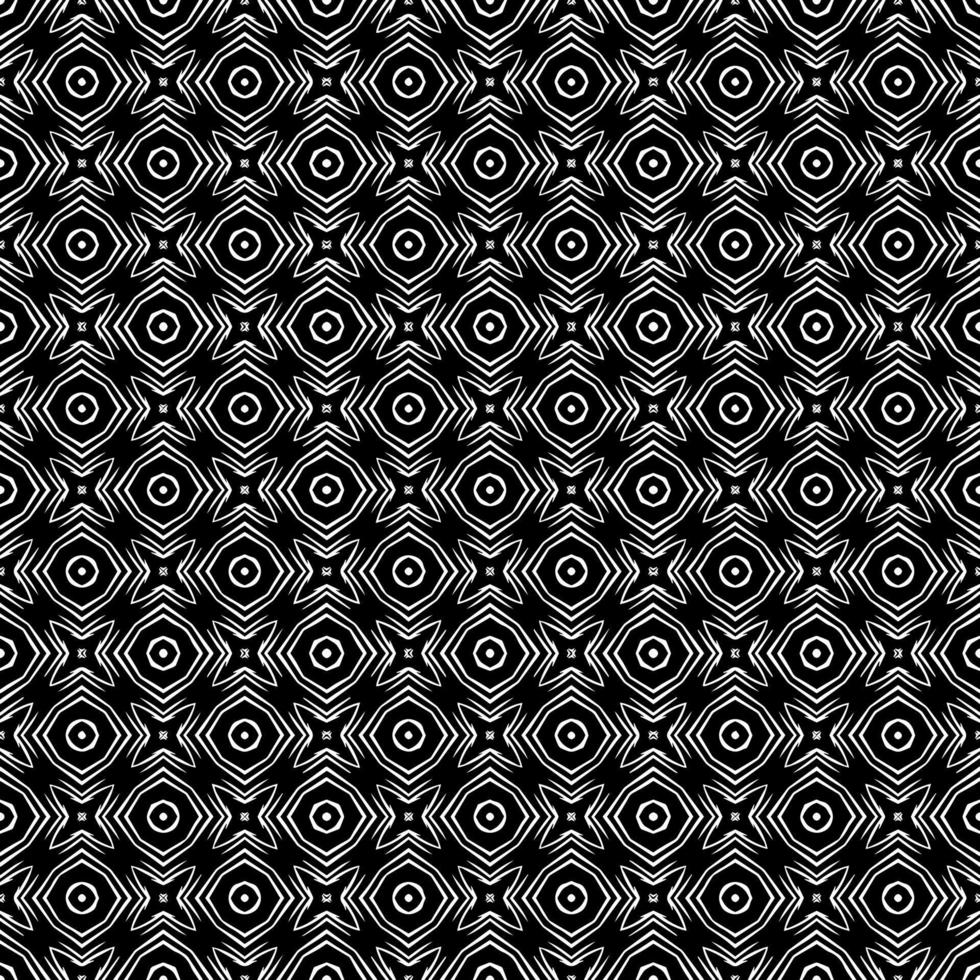 Black and white seamless pattern texture. Greyscale ornamental graphic design. vector