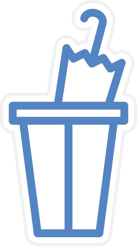 Umbrella Stand Vector Icon Style