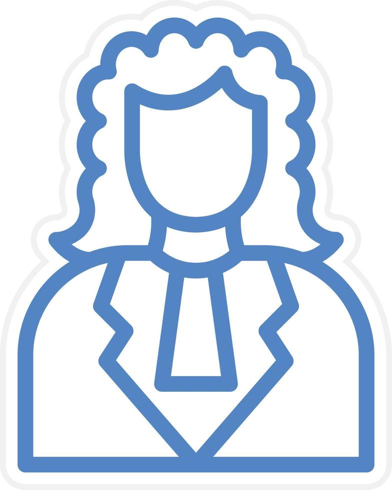 Judge Vector Icon Style
