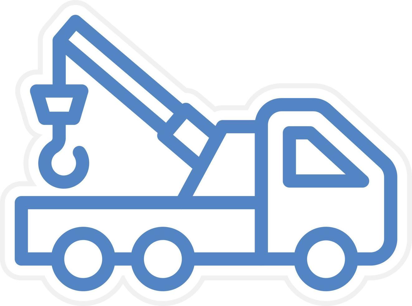 Tow Truck Vector Icon Style