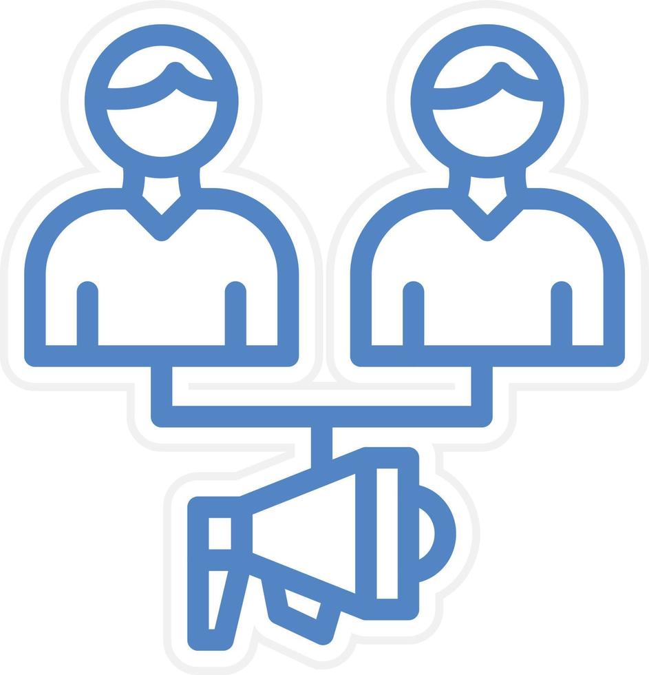 Public Relations Vector Icon Style
